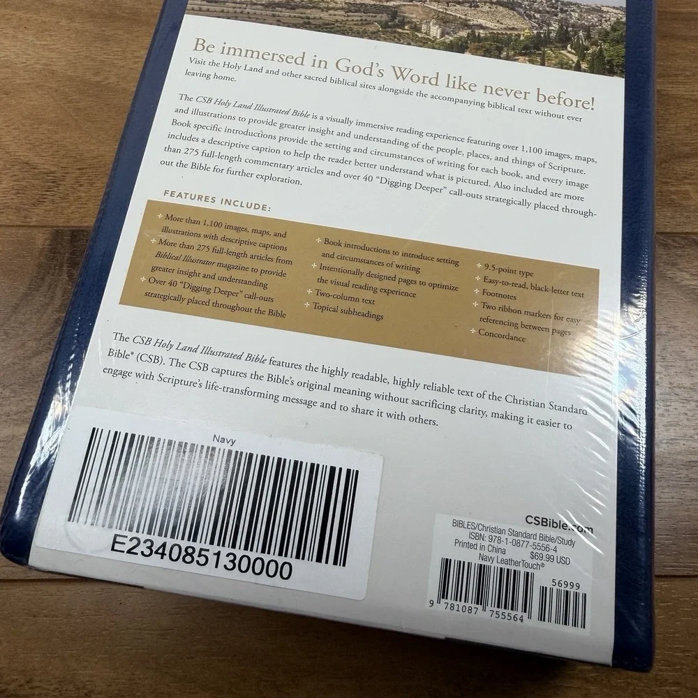 CSB Christian Standard Bible Holy Land Illustrated Bible- Visual Exploration NEW